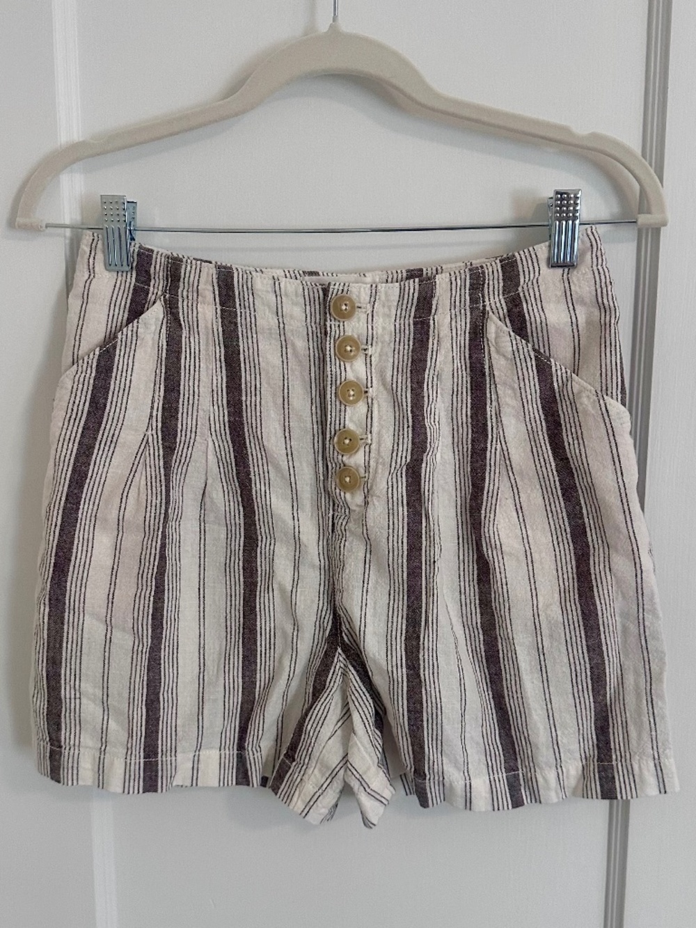Anthropologie Linen Shorts